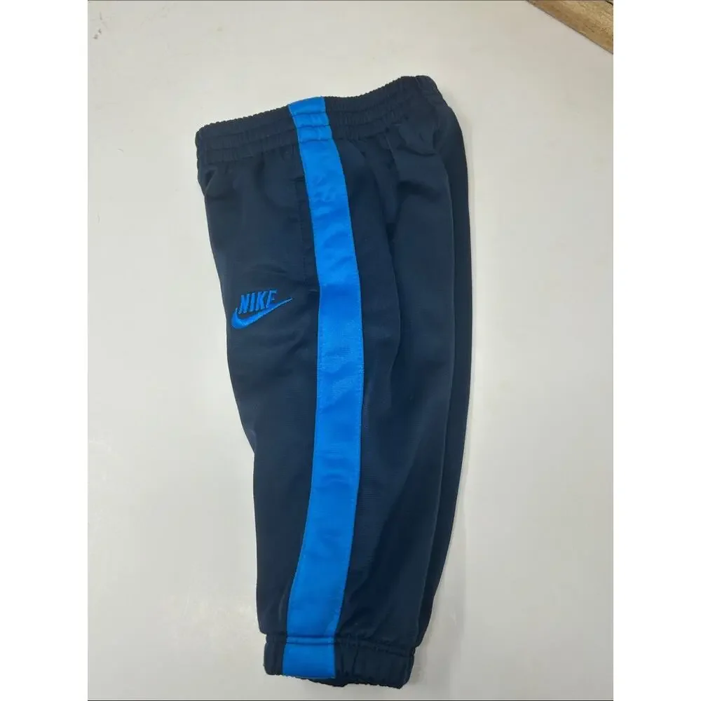 Nike Infants Navy Sweatpants with Blue Side Stripe Size 6-9 months